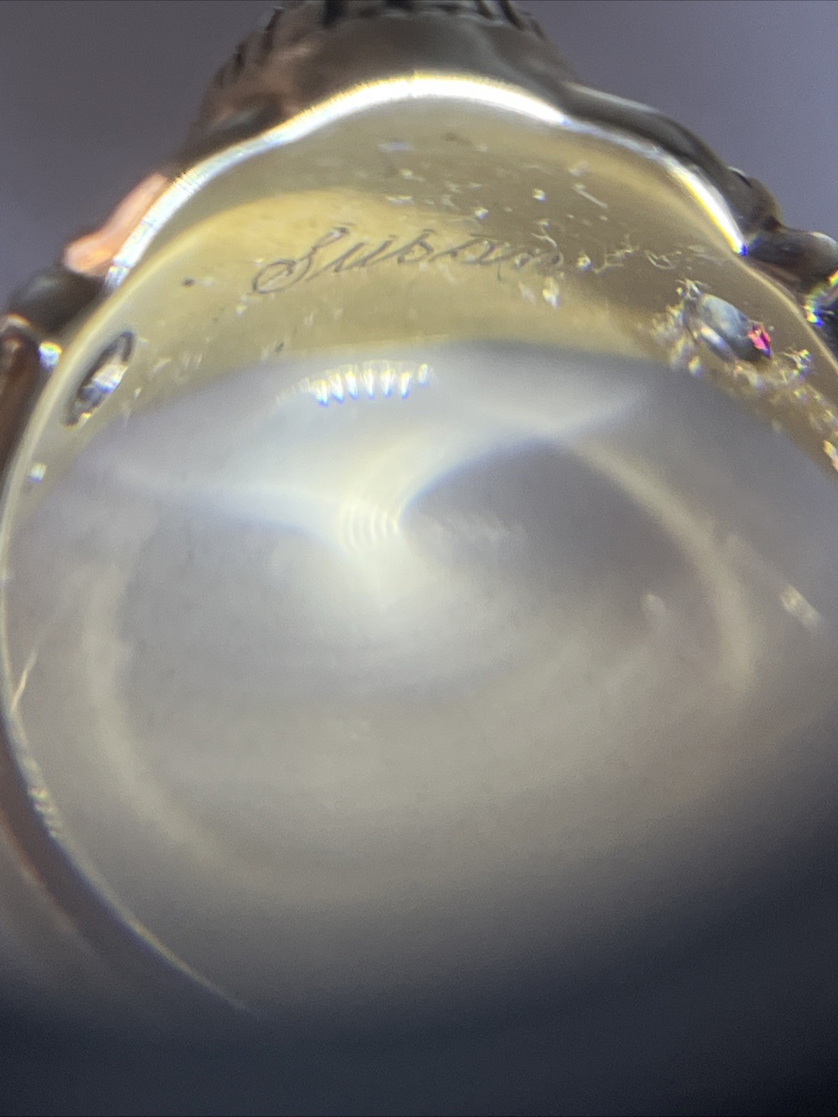 Oval Birthstone High School Class Ring Graduation Size 5 Stamped 10k(See Photos)