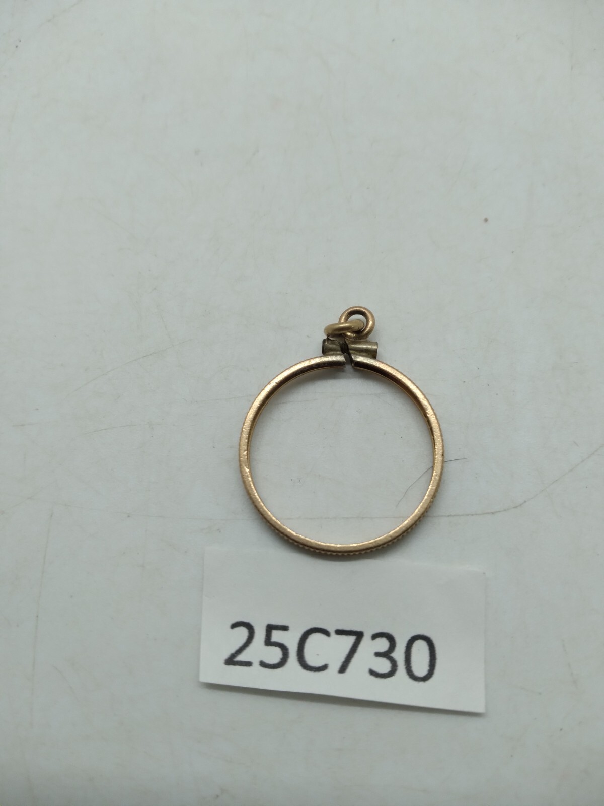 12K Gold Filled US Nickel Coin Bezel COBB screw top Tarnished 25c730 bb7