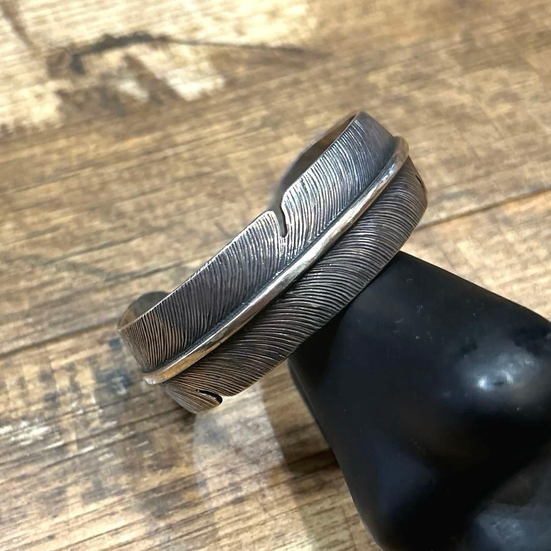 CHAN LUU Silver Feather Bangle Bracelet Used Not specified good condition item