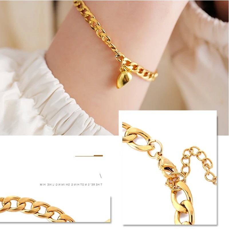Magnetic Couple Bracelets Heart Attraction Matching Stainless Steel Gift Set