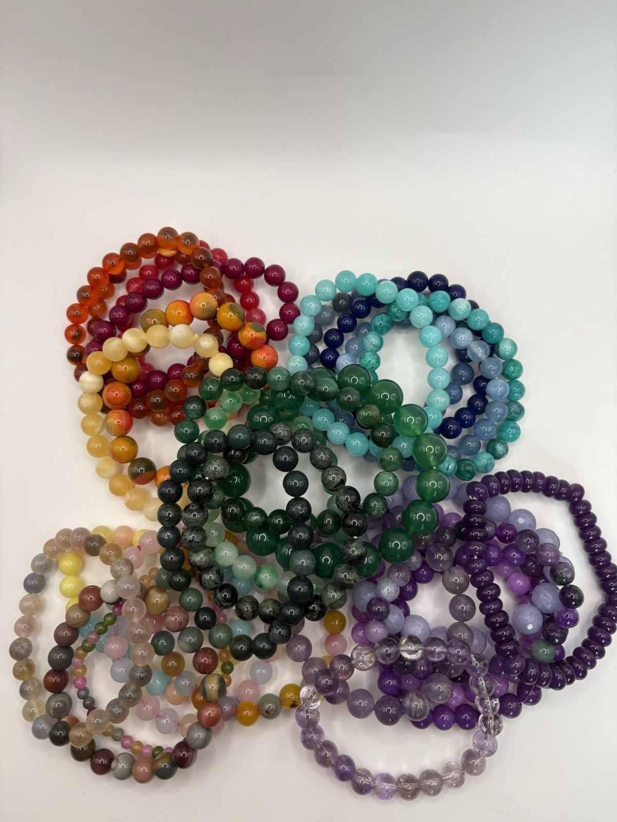 Bulk 10 Random Crystal Bracelets Mystery Mix