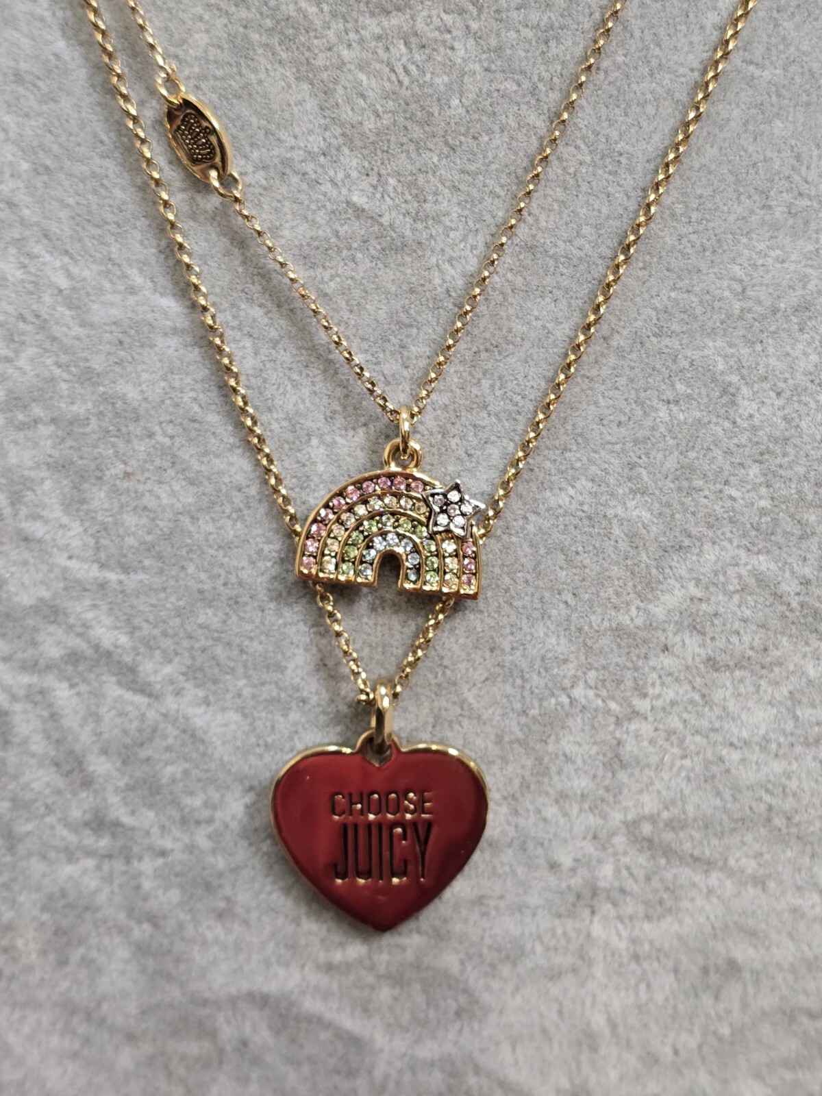 2 Juicy Couture Necklaces In Box.