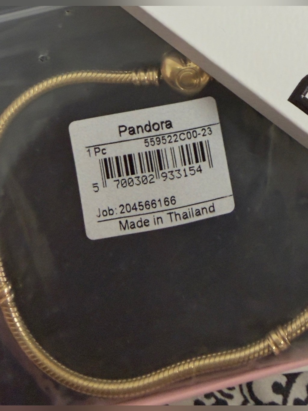 NEW❗️Authentic Pandora 14K Gold Moments Heart Clasp Snake Chain Bracelet 9.1”