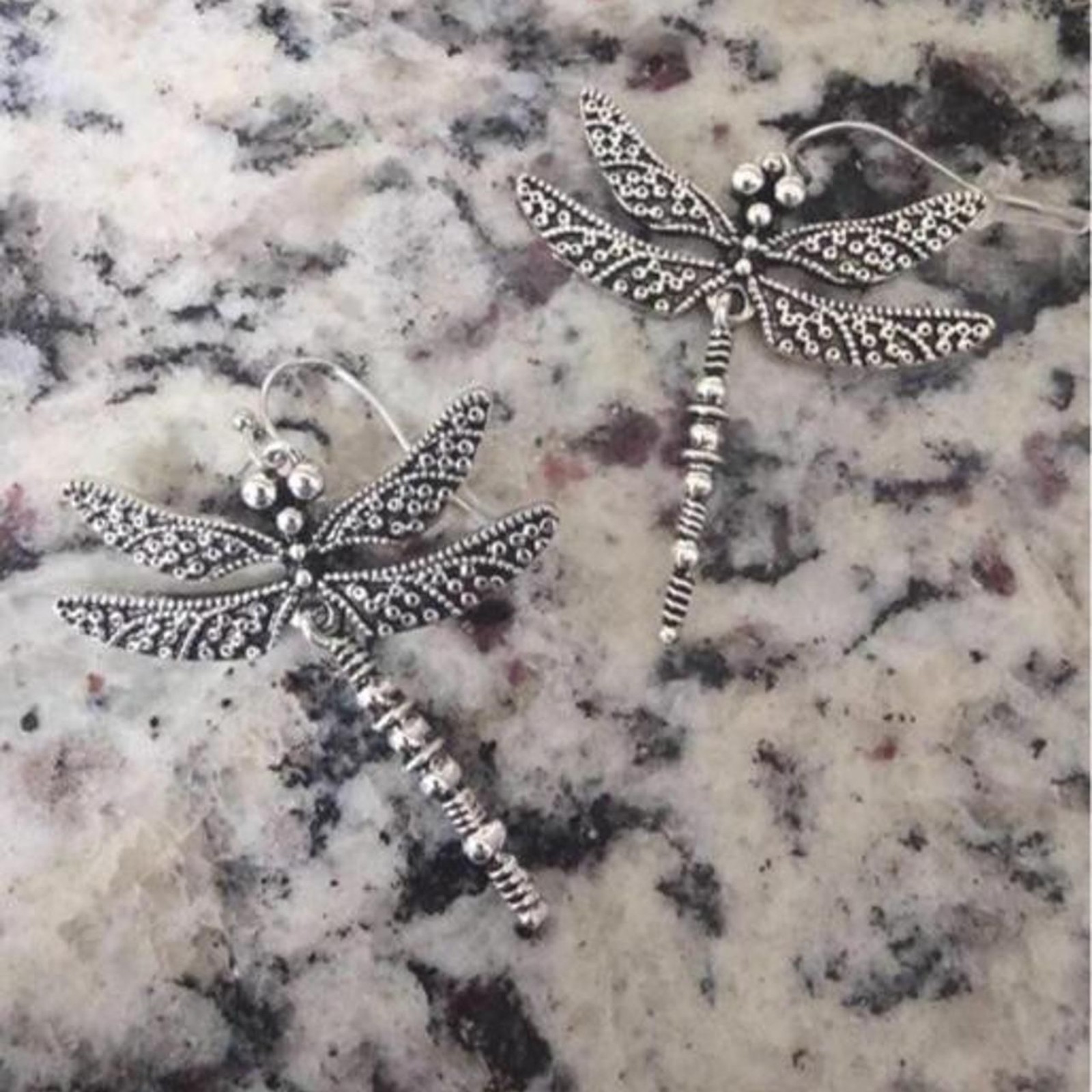 whimsical vintage style dragonfly earrings