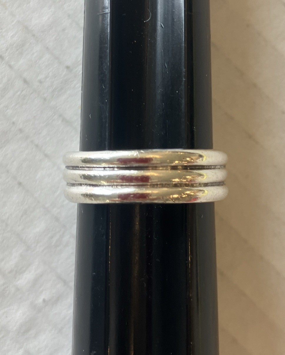 Sterling Silver 925 3-Band Ring Size 10 PreOwned Good Condition