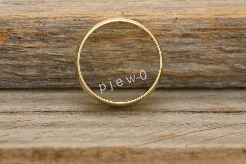Solid Brass band Ring, Plain Handmade ring Simple band, Wedding band Woman P11
