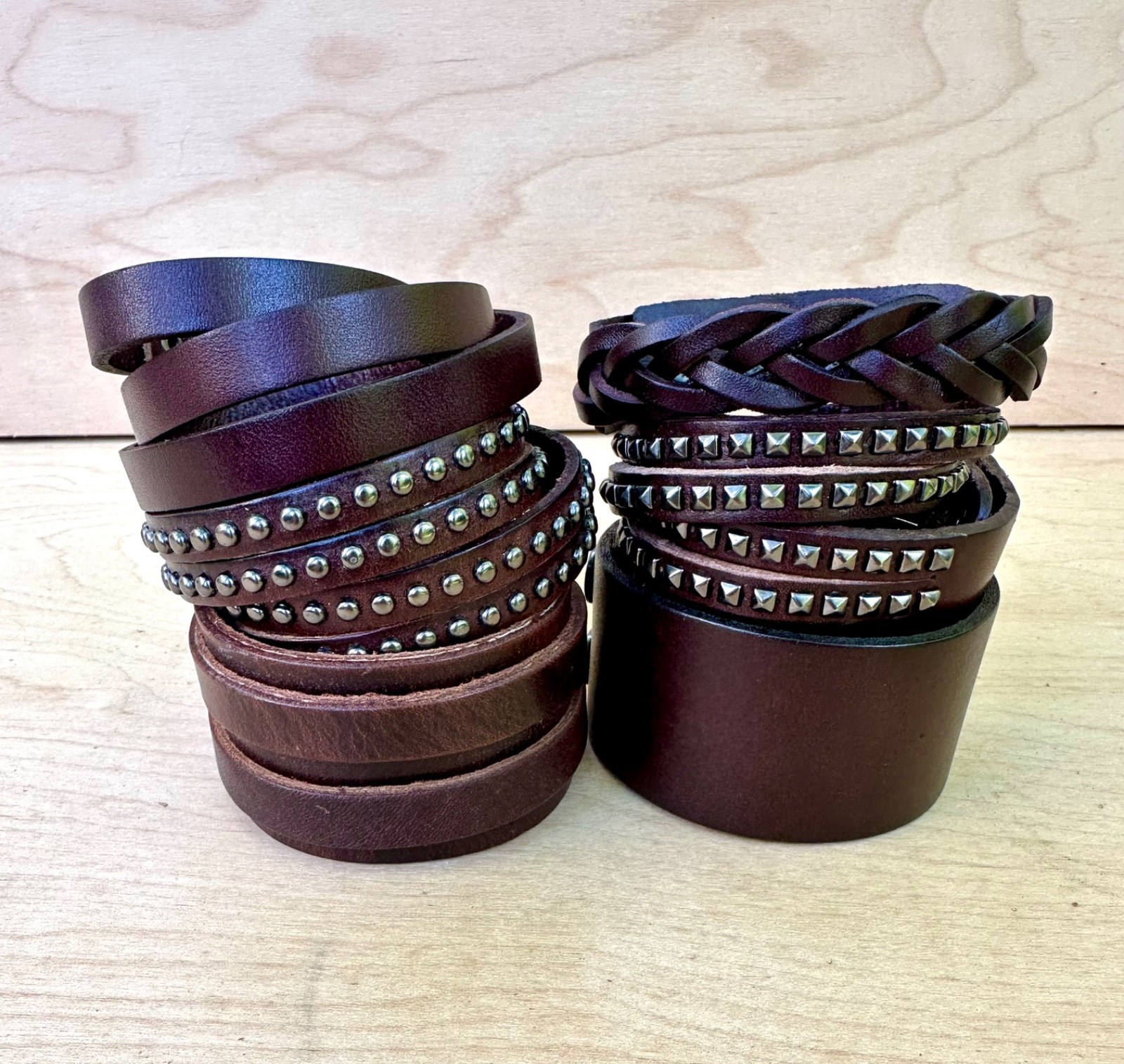 Wholesale Assorted Leather Bracelets 6 Pack Bulk Lot Boutique Reseller Vendor