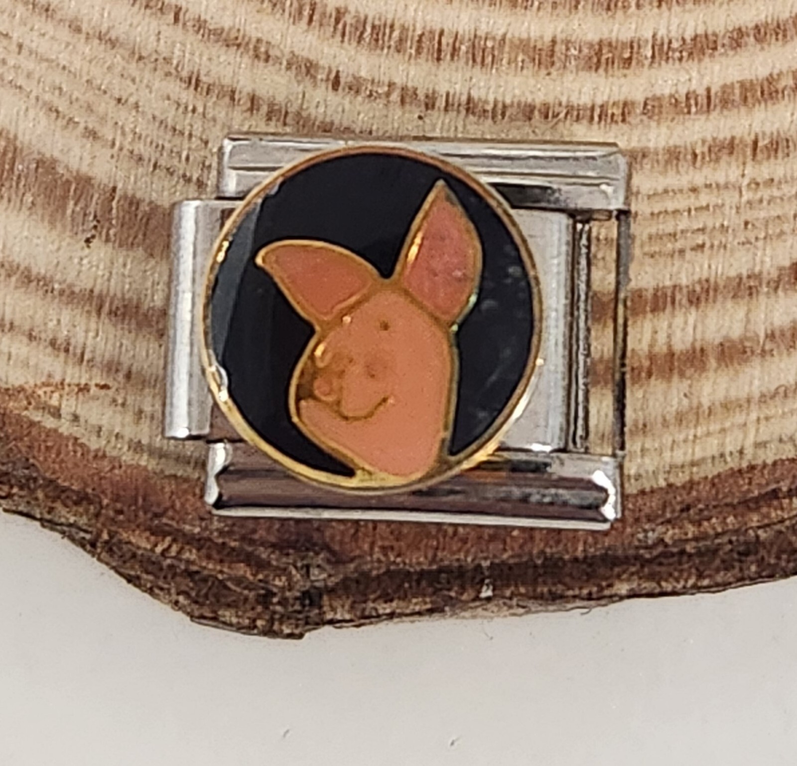 Piglet From POOH BEAR 9mm Italian Charm Bracelet Link Birthday gift