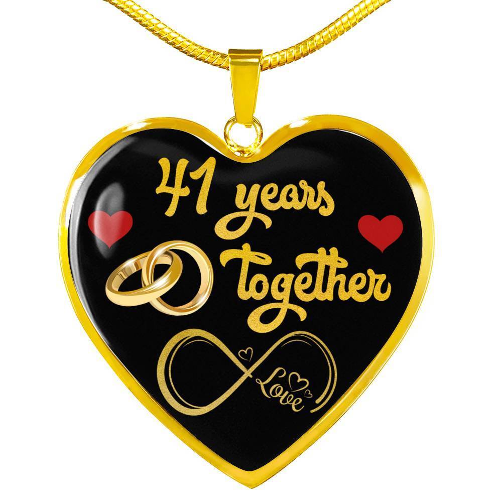 Personalized Engraved 41st Wedding Anniversary Gift For Her, Married 41 Years