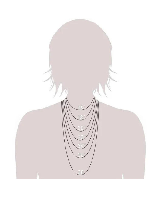 Solid 10K White Gold Gourmette Chain Necklace, 1.0mm 1.5mm Wide