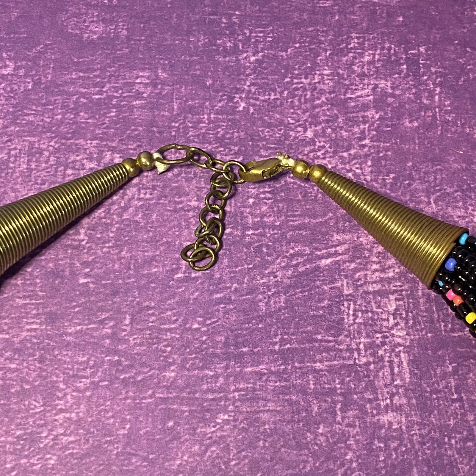 Wacky 80’s Multi Coloured Chunky Beaded Necklace- Movable – 22” Long – 100g