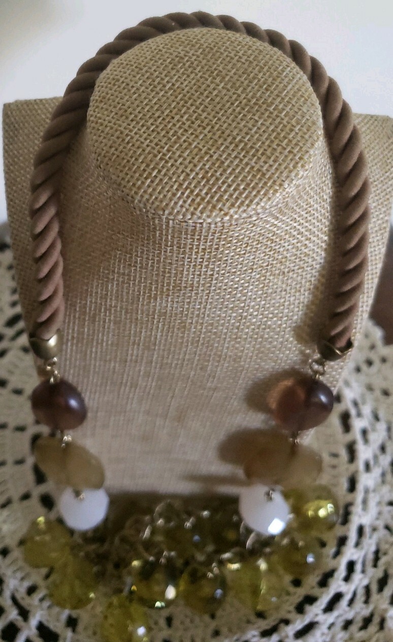 Semi-Precious Stone, Beaded Necklace ~ 15″ Long ~ Multi Colored ~ New ~ 20