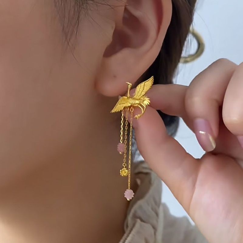 Tassel Chinese Style Earrings Wedding Dangle Earrings