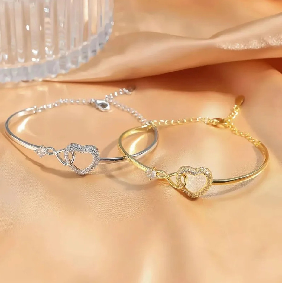 To My Daughter – Infinity Heart Bracelet – Forever Linked Together