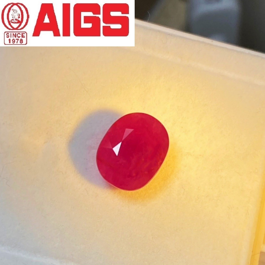 [jerseychou] Natural ruby 13.56 ct, Afghanistan, no heat , AIGS