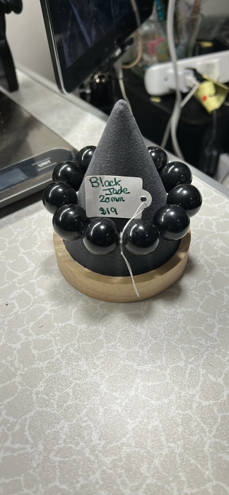 beaded bracelet, Handcrafted bracelet, Fashion Jewelry, Black Jade Bracelet