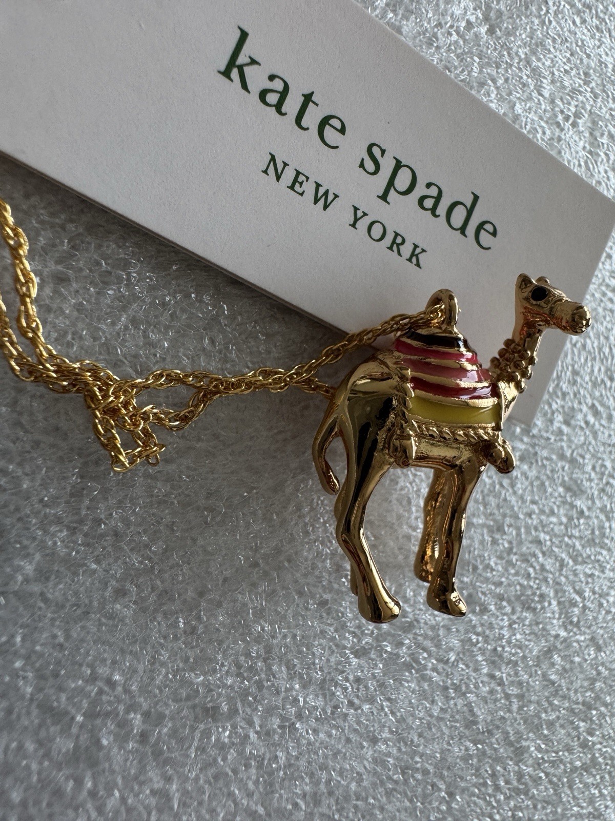 Kate Spade Spice Things Up Camel Pendant Necklace. New! $78 CUTE 🥰