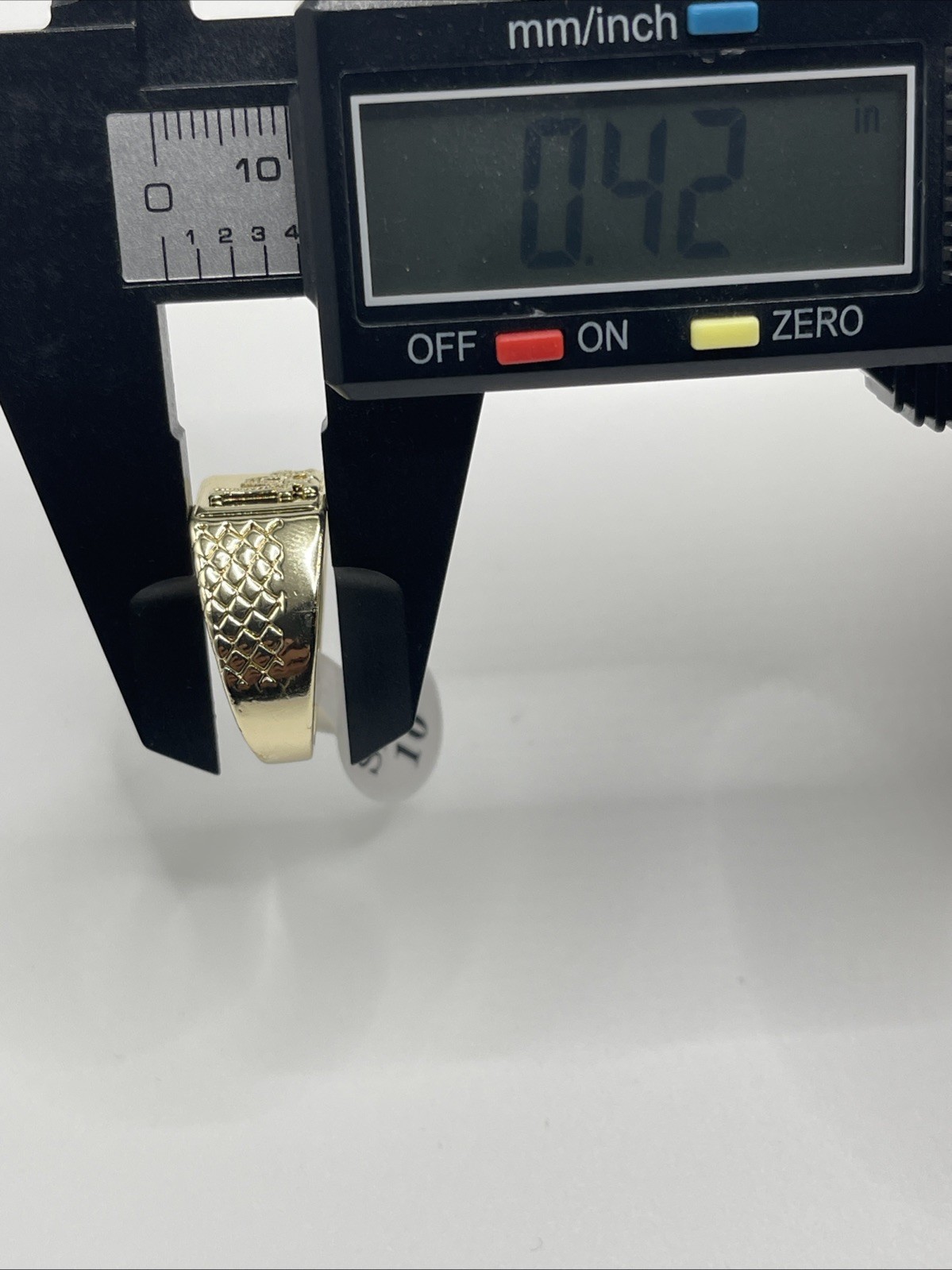 14k Gold Plated Dodgers Los Angeles City Louisiana State LA Ring Size 10.75
