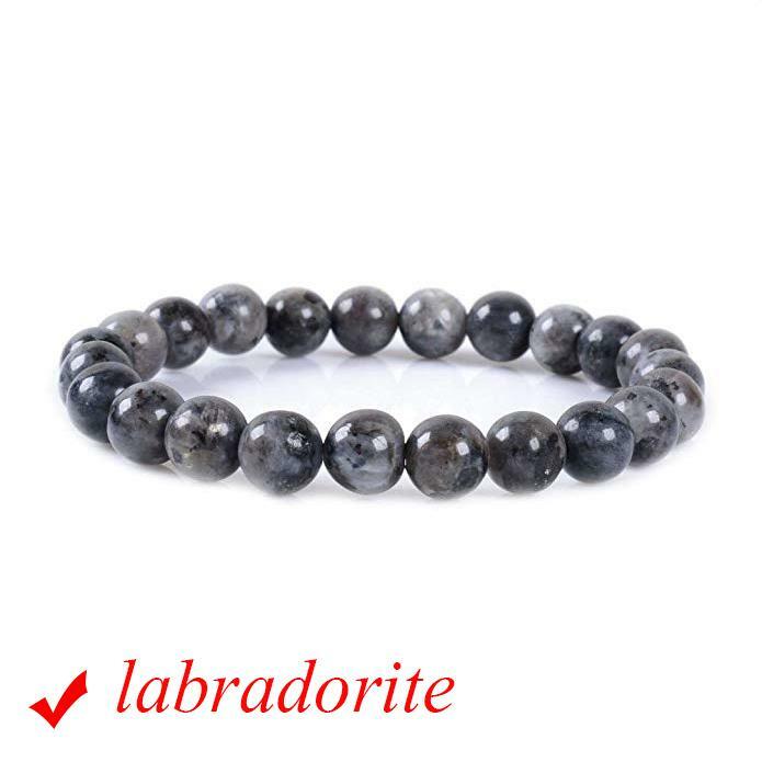 Crystal Gemstone Bead Bracelet Chakra Natural Stone Reiki Healing Anxiety Stress