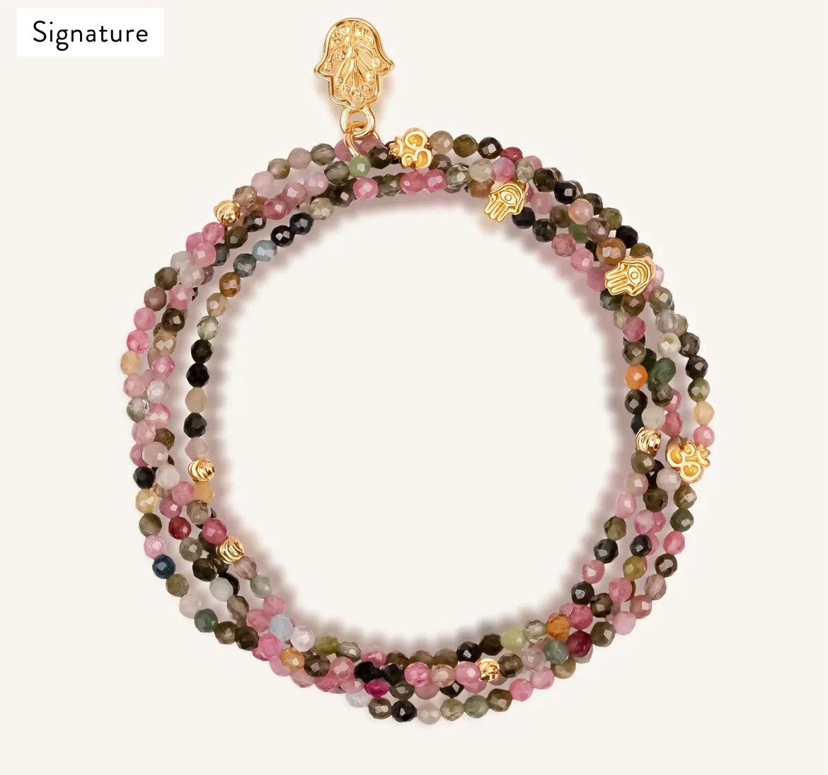 Peace and Protection – Karma And Luck Tourmaline Wrap Bracelet NIB never Worn