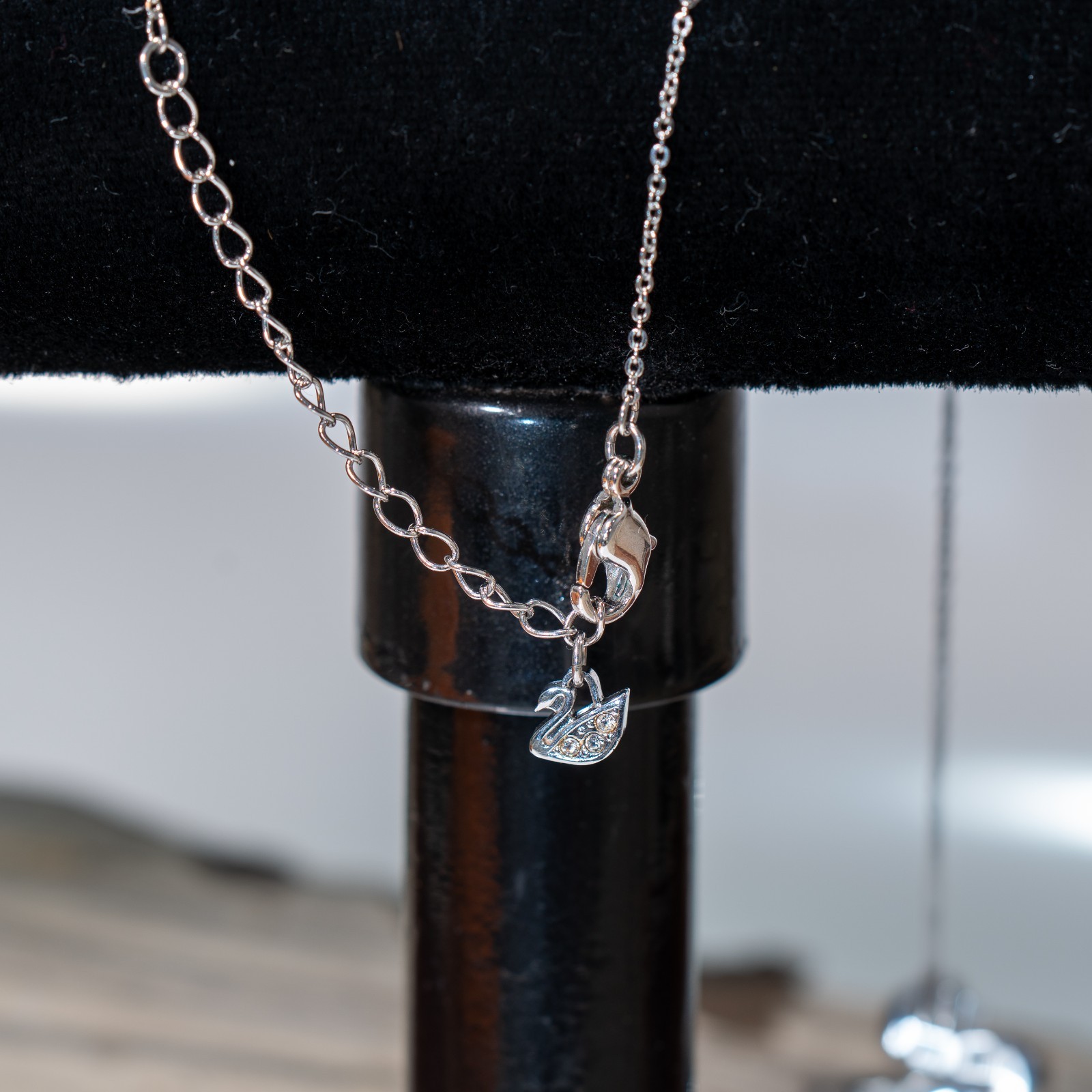 Swarovski Iconic Swan necklace, Multi-colored, Rhodium Plating
