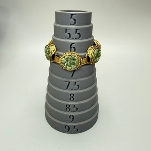 Vintage Gold Tone Green Stone Ring and Bracelet Set MCM Etruscan Revival Chic