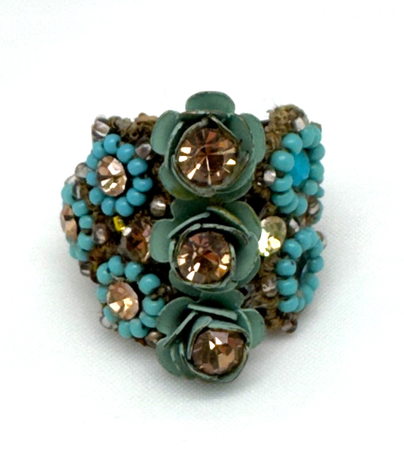 Lovely Michal Negrin Crystal Ring Women’s US 7.5 #757#