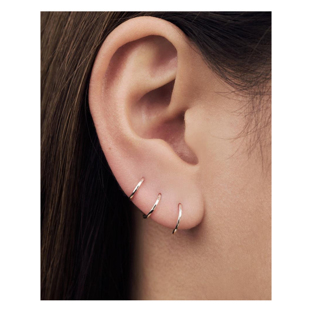 Hoop Earring 8 10 12 14 16mm Sterling Silver 925 Single Nose Lip Ear Piercing