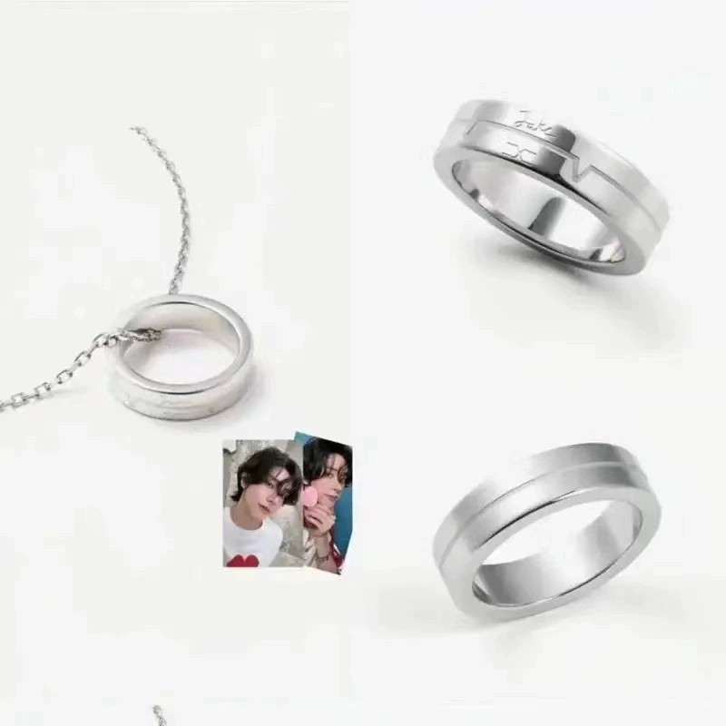Kpop ENHYPEN Rings & Pendant Necklace