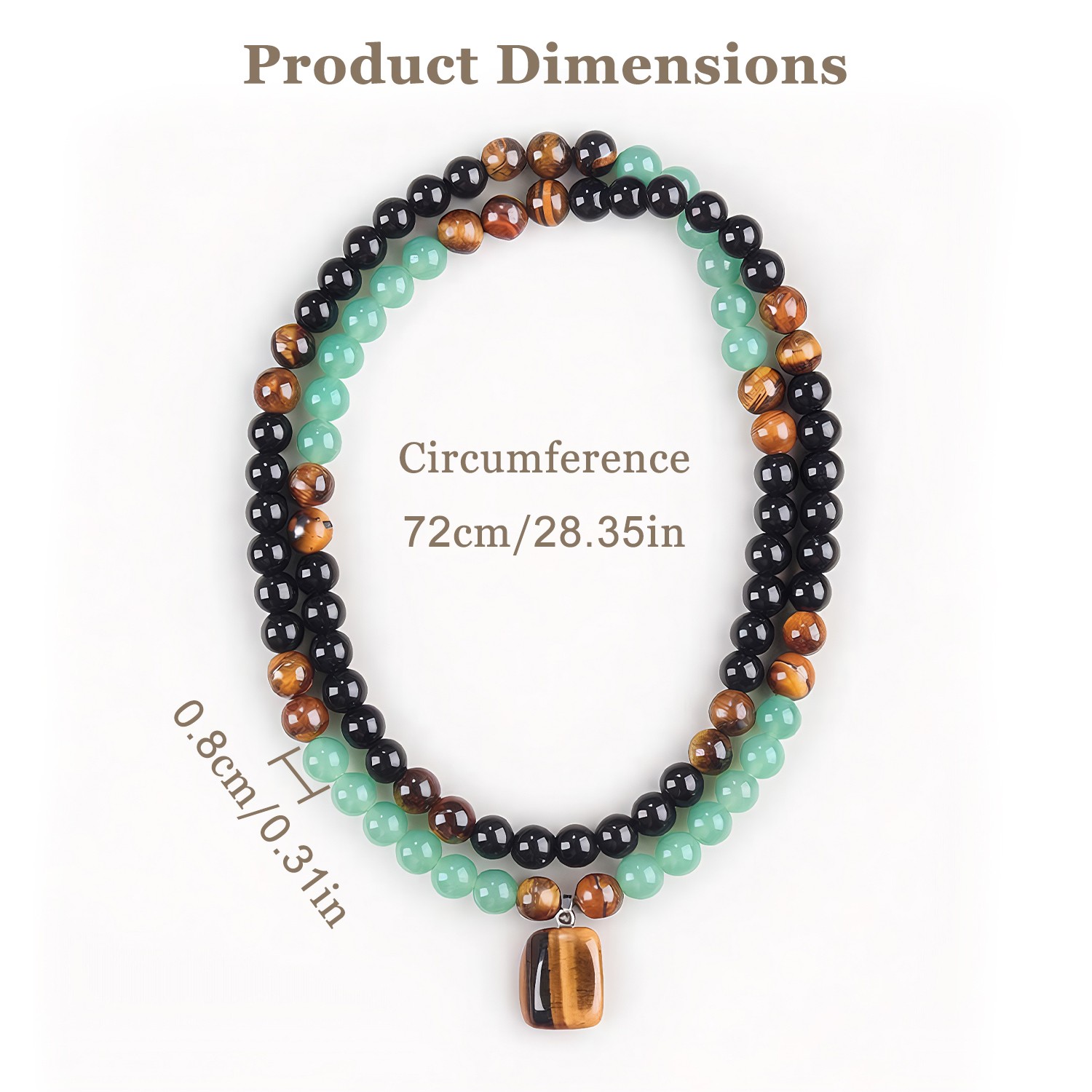 Luck Money Attraction Necklace & Tiger Eye Pendant for Women Men Friends Gifts