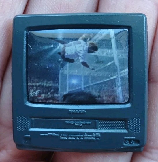 Hell in a Cell cage Mankind Vs Undertaker WWF TV CRT Custom ENAMEL PIN 1998 PPV