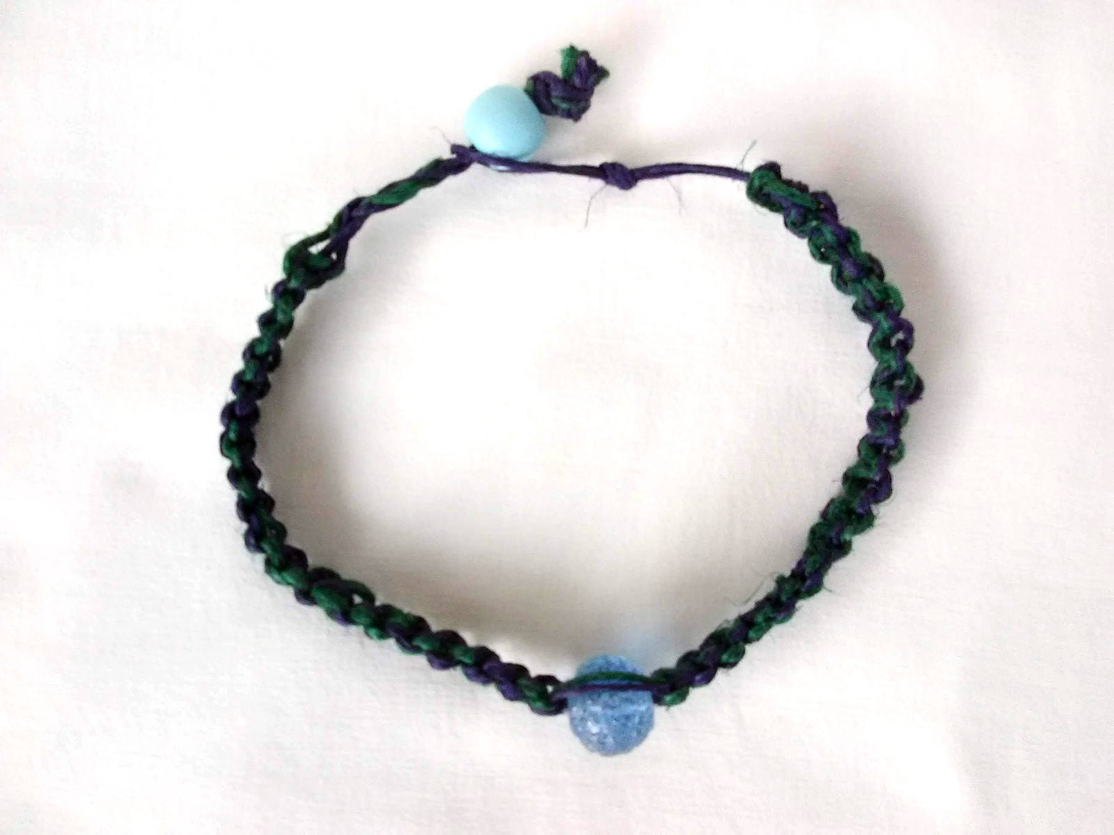 Anklet Bracelet Natural Braided Hemp Unisex 11″ Eco Friendly USA Seller New