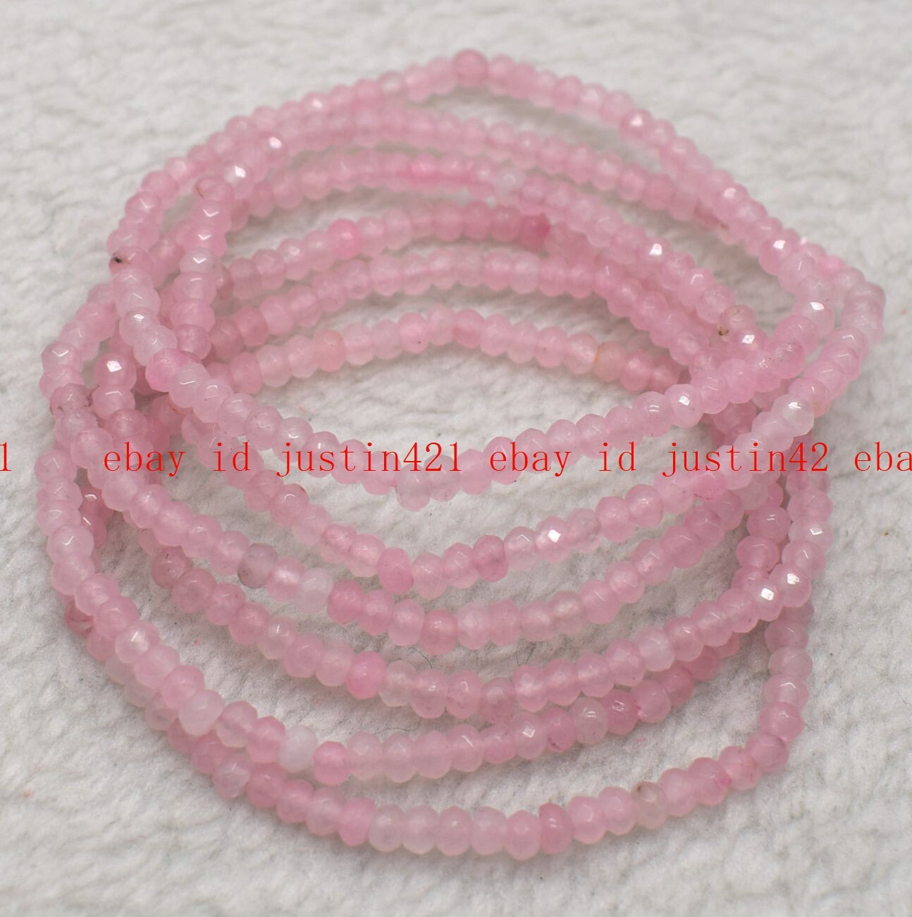 Wholesale 6 Pcs Natural Gemstone 2x4mm 7.5” Crystal Healing Stretch Bracelet