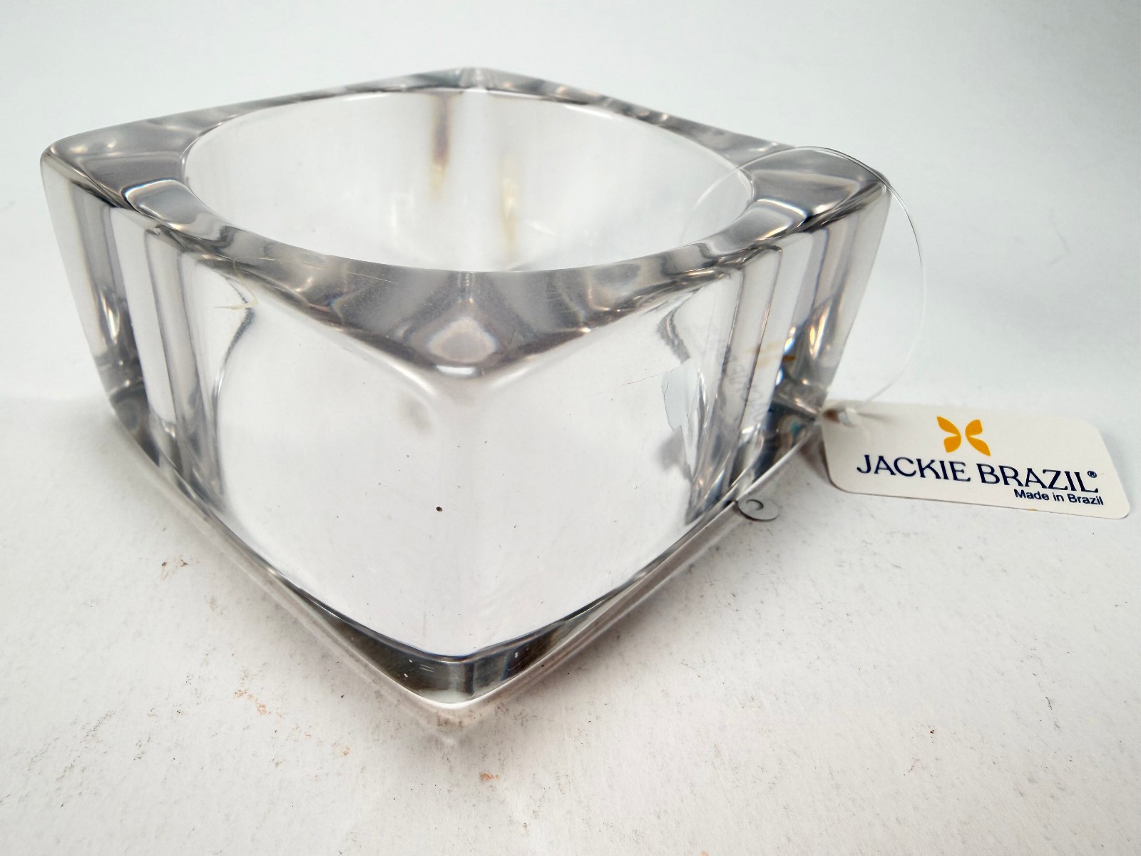 Jackie Brazil “Solid Square” Crystal 4cm Bangle ( B2056 )