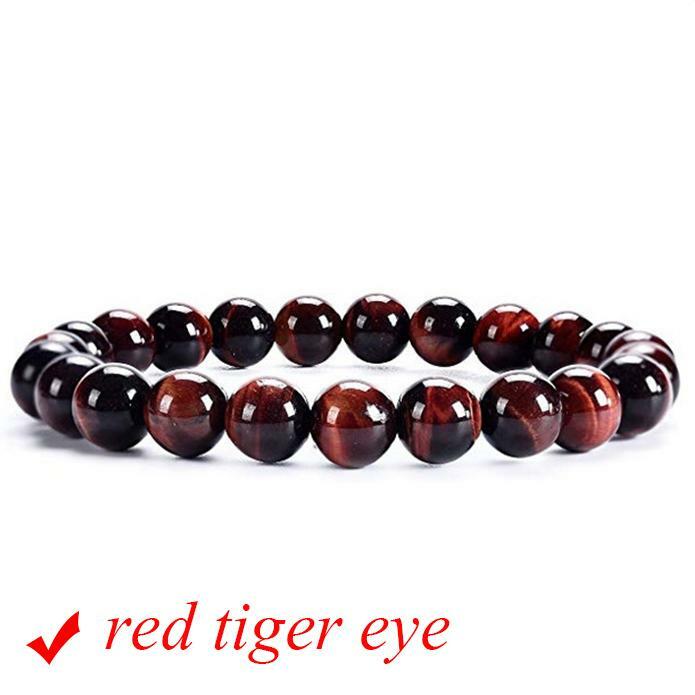 Crystal Gemstone Bead Bracelet Chakra Natural Stone Reiki Healing Anxiety Stress