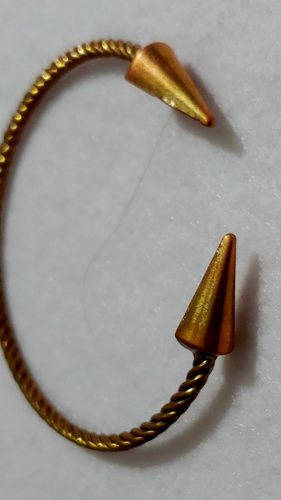 Bangle Bracelet ( Copper Tone / Gold Tone ) As seen in pictures – 2 1/2 in Dia