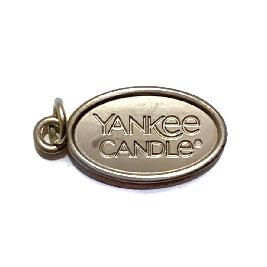 Yankee Candle Branded Tag Charm Pendant Silver Tone