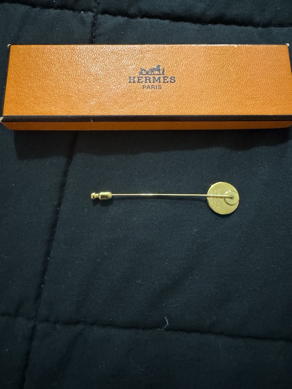 A64-1258 Hermes Gold Brooch