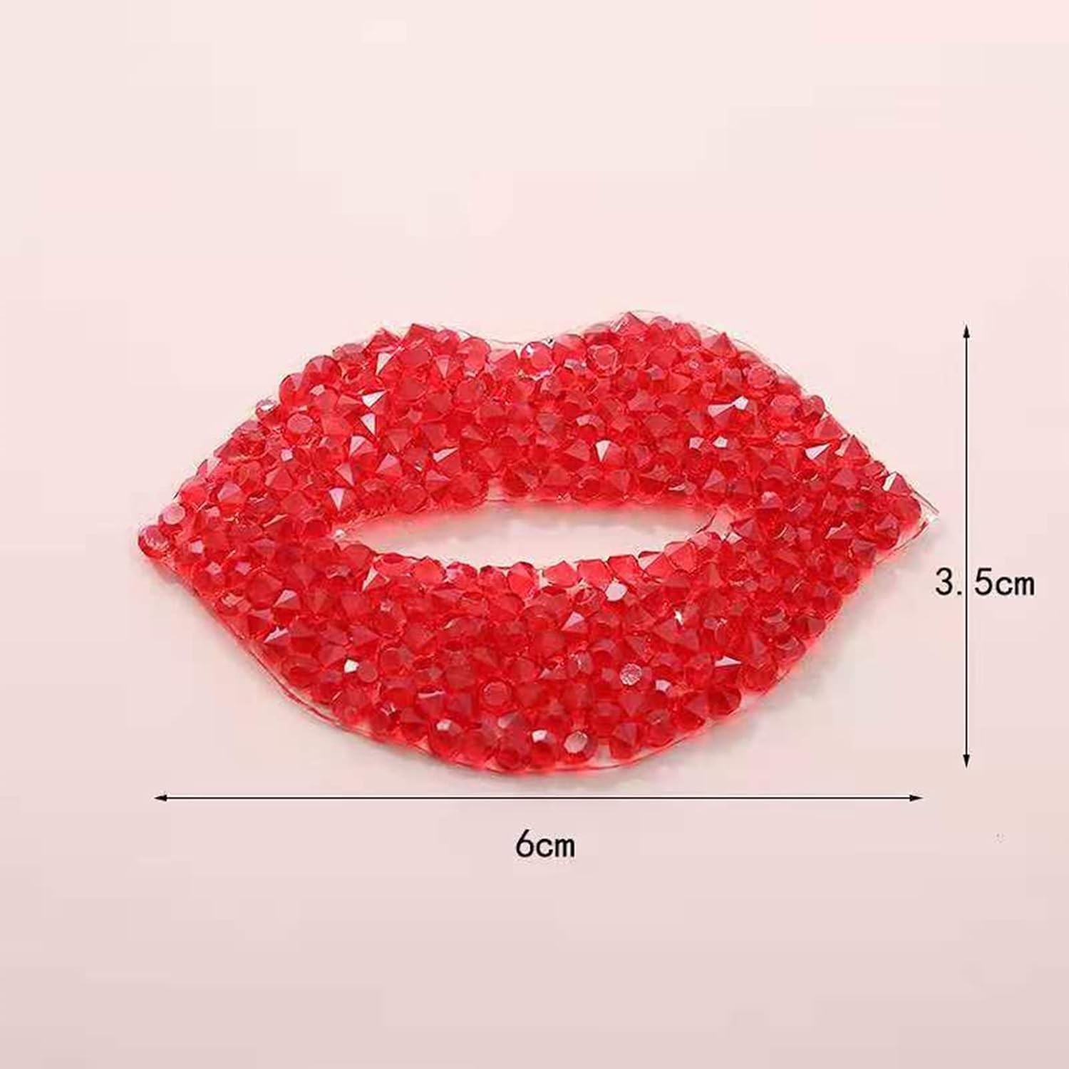 Red Lip Rhinestone Decals for Car Interior and Exterior, Laptop Style: Red Lip