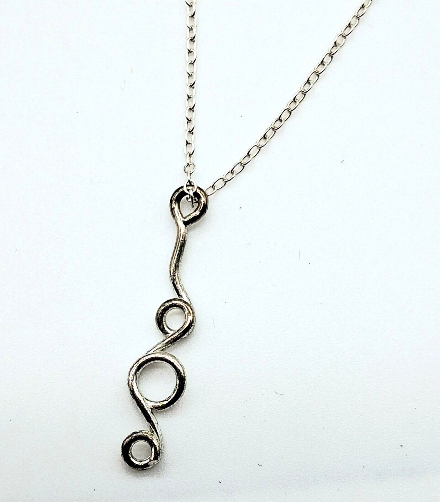 Sterling Silver Chain Necklace w/Pendant