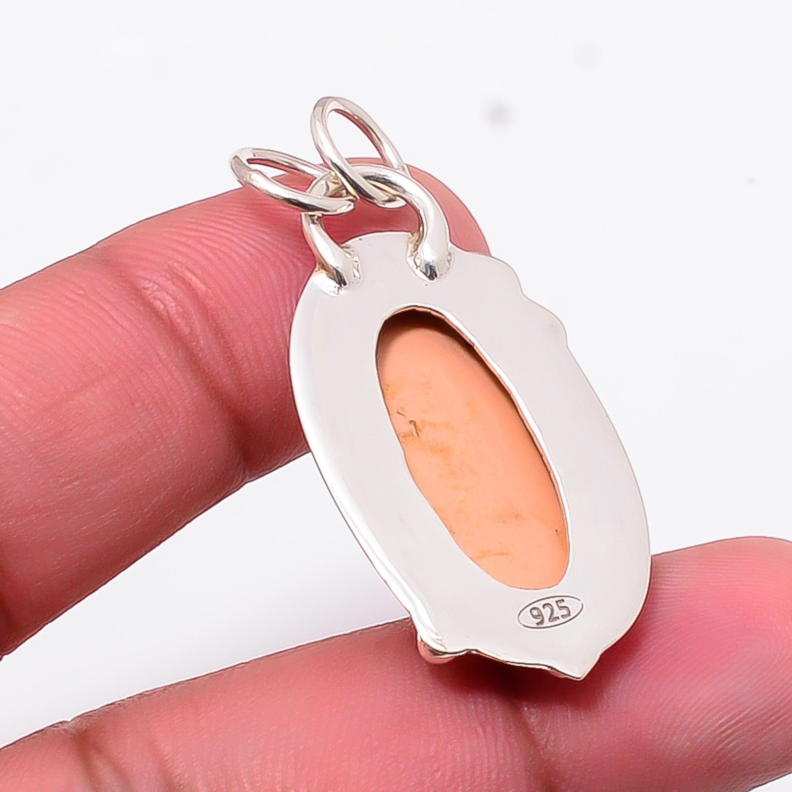 Pink Opal Gemstone 925 Sterling Silver Jewelry Pendant 1.62″ P10893124021