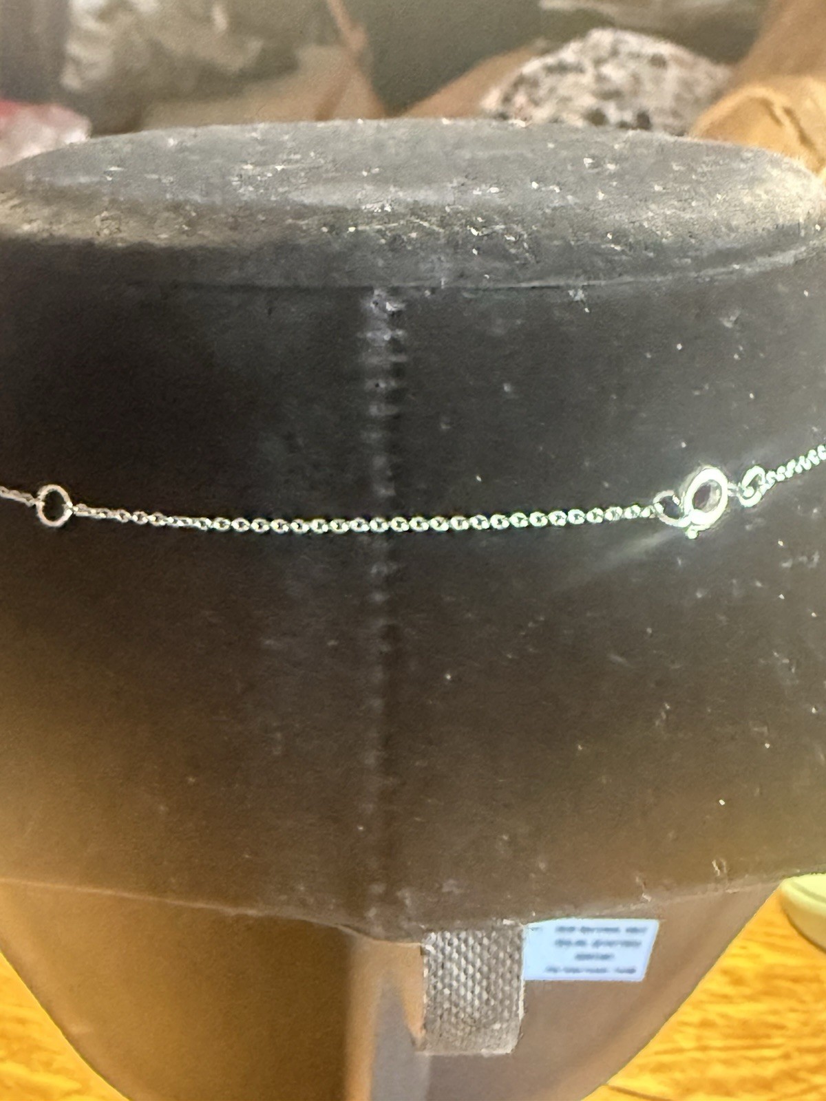 “Spectacular” S Initial Necklace Silver Plated Cubic Zirconia 16” W 2” Extender