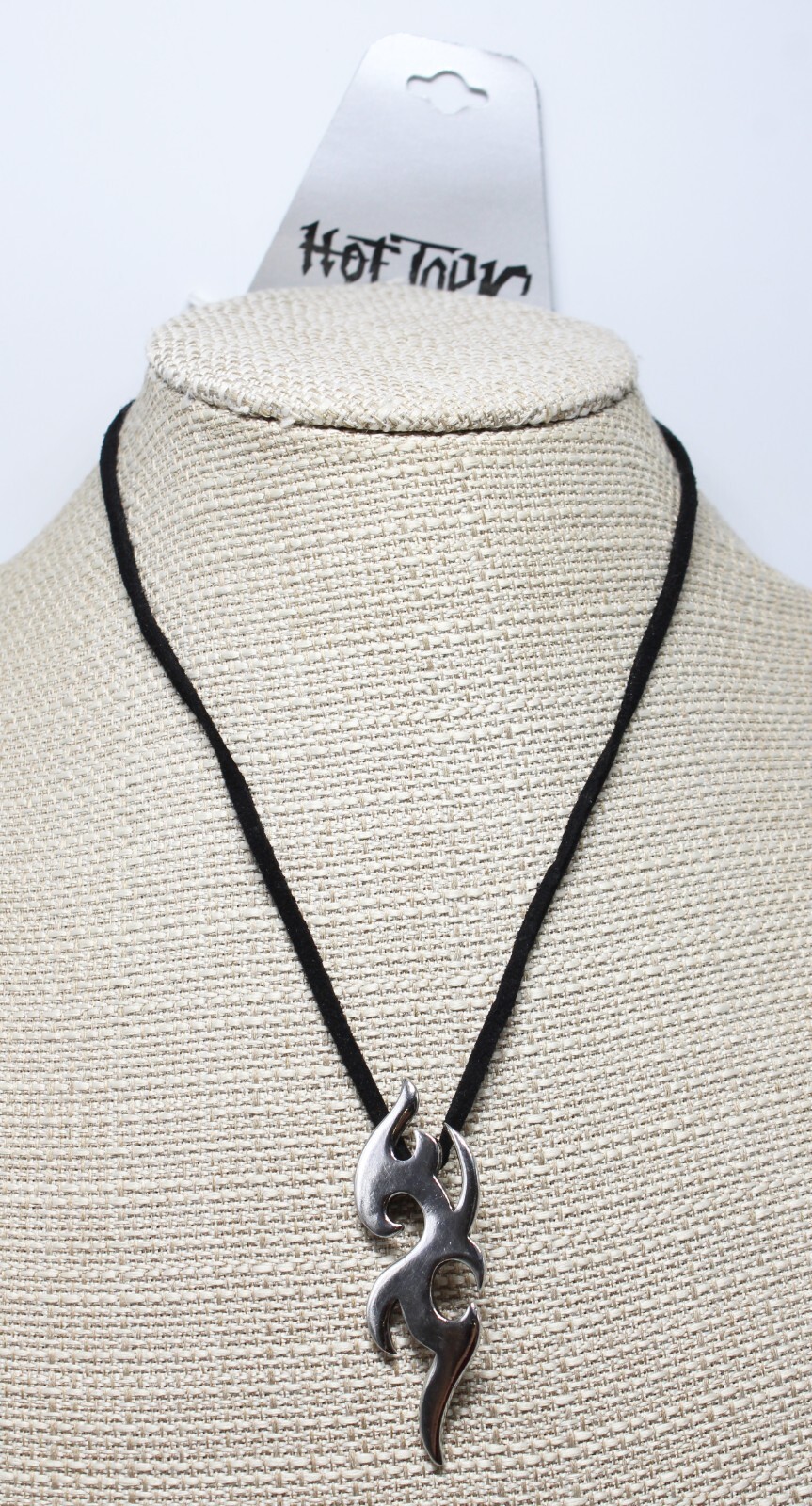 New Men’s Silver Flame Pendant Necklace by Hot Topic #N2026