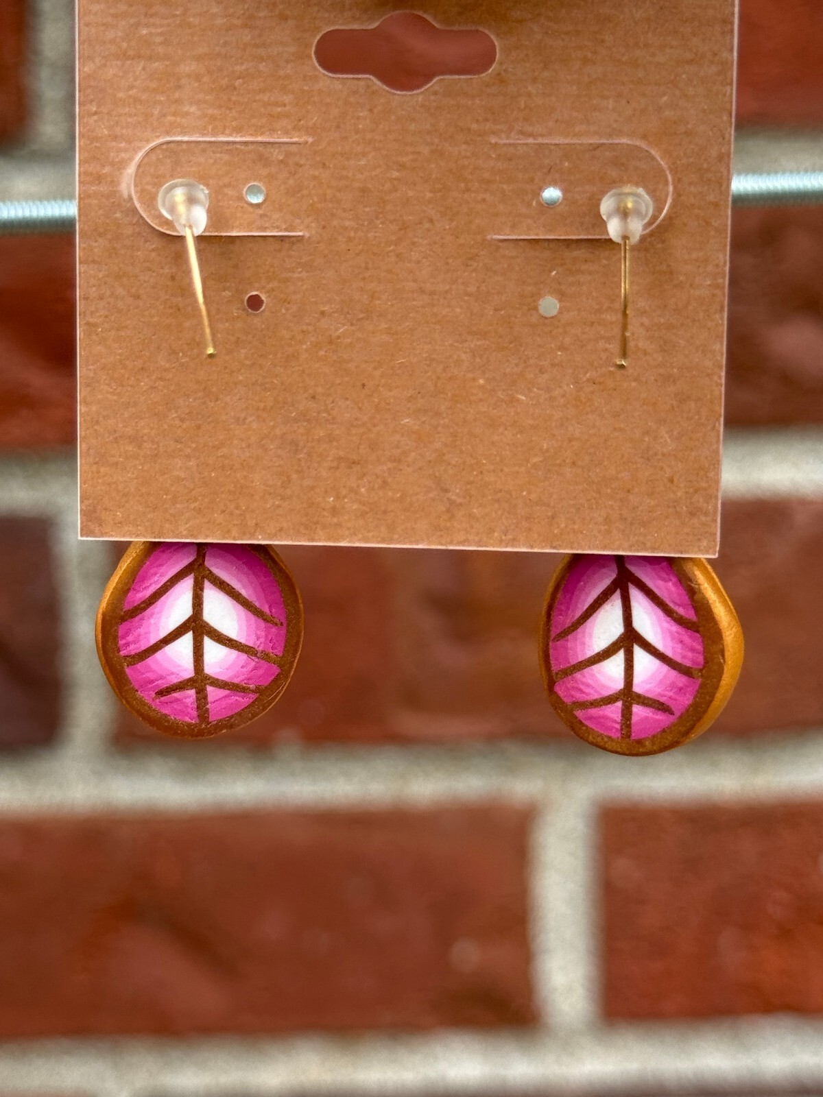 Handmade Polymer Clay Earrings Blue Green Purple