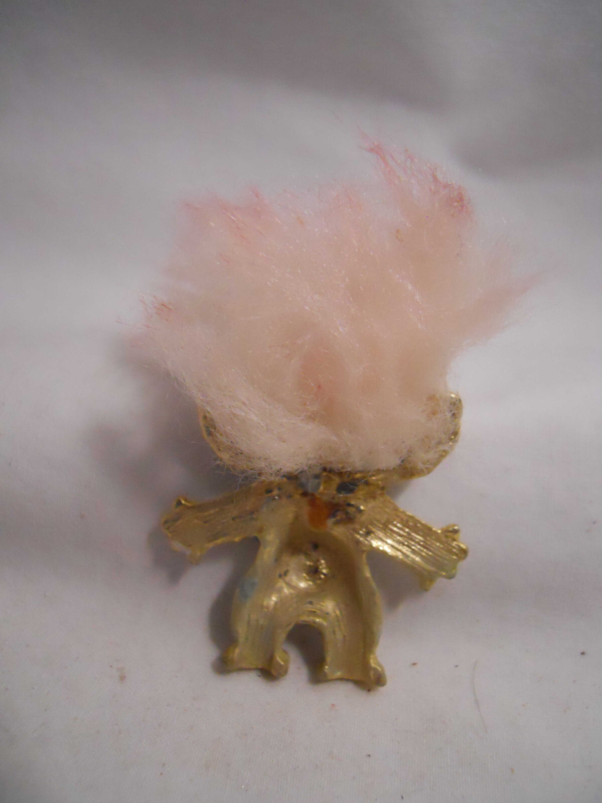 TROLL PIN 60s 1 1/2″ Pink Hair Googly eyes