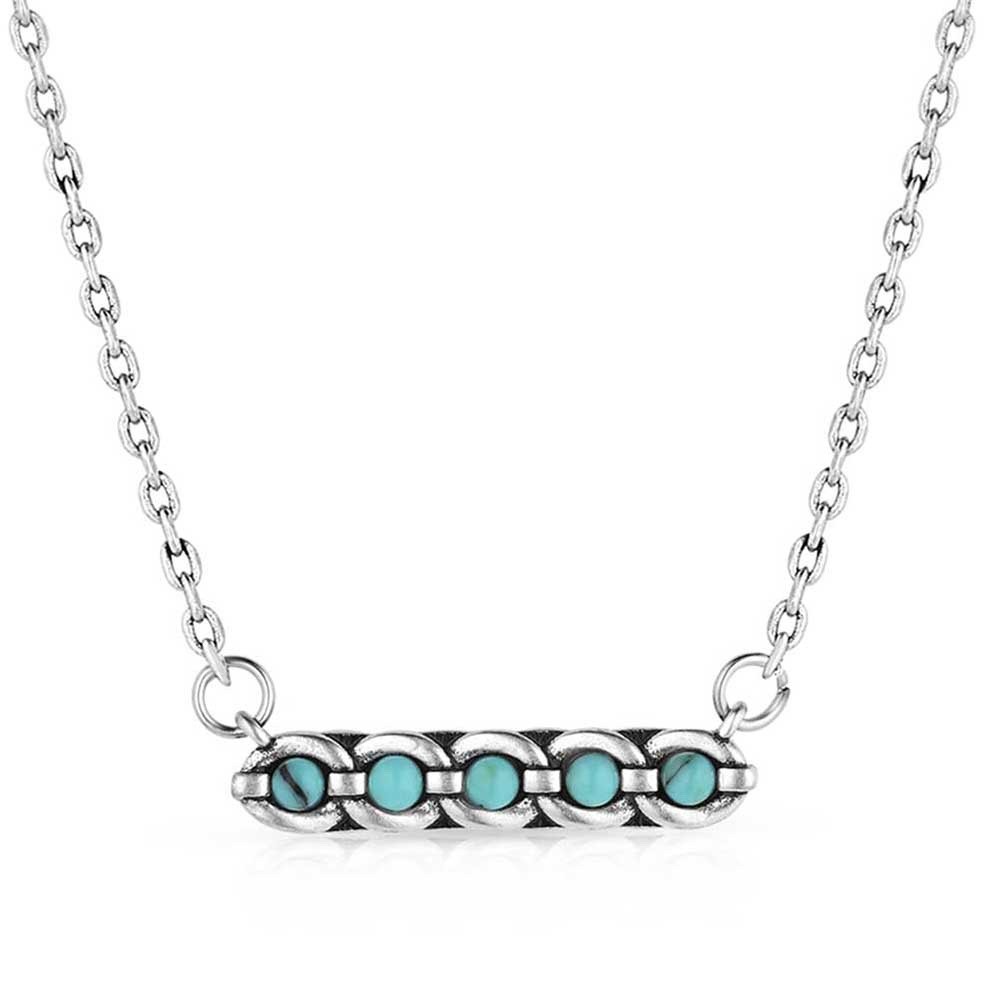Montana Silversmiths Center of It All Turquoise Pendant 19″ Split Necklace