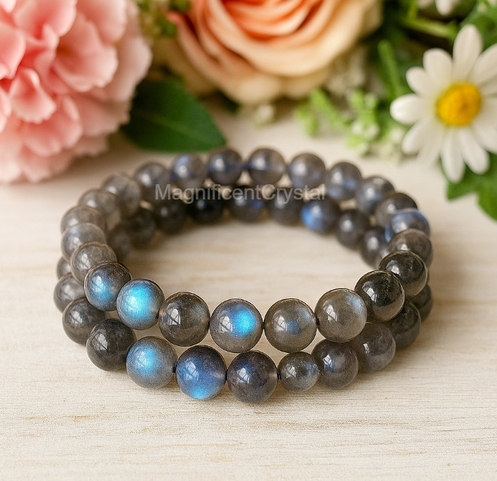 2025Bestseller 1pc Natural Labradorite Stone Bracelet Healing Energy Jewelry