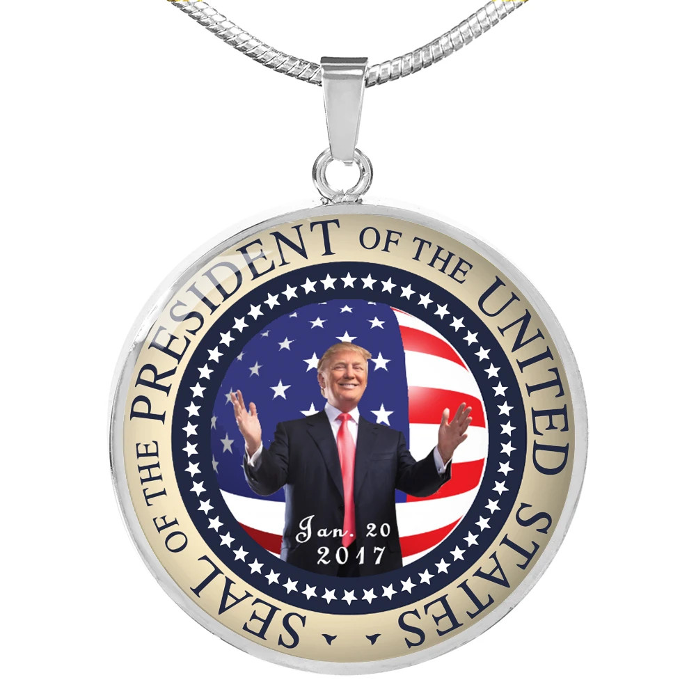 Seal Of The President USA Donald Trump 2017 Necklace Chain Round Pendant Gifts