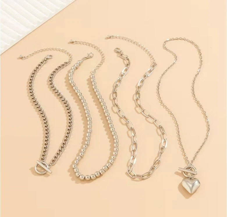 Layered Gold Necklace for Women Non Tarnish Chunky Gold Necklace Stack for Women