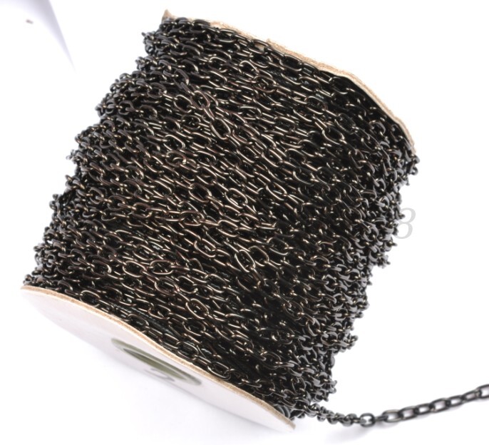 5M gold plated and silver cable openings link iron metal chains and colors